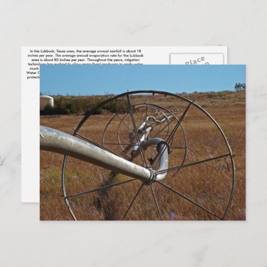 Carte postale d'irrigation (Devant / Derrière)