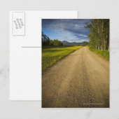 Carte Postale Dirt Road à Eagle, Alaska (Devant / Derrière)