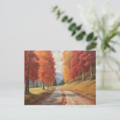 Carte Postale Dirt Road bordée de Chinois (Debout devant)