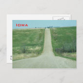 Carte Postale Dirt road - Iowa rural (Devant / Derrière)