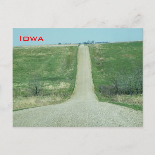 Carte Postale Dirt road - Iowa rural (Devant)