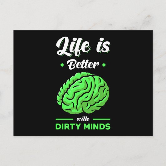 Carte Postale Dirty Thoughts Drôle Dire (Devant)