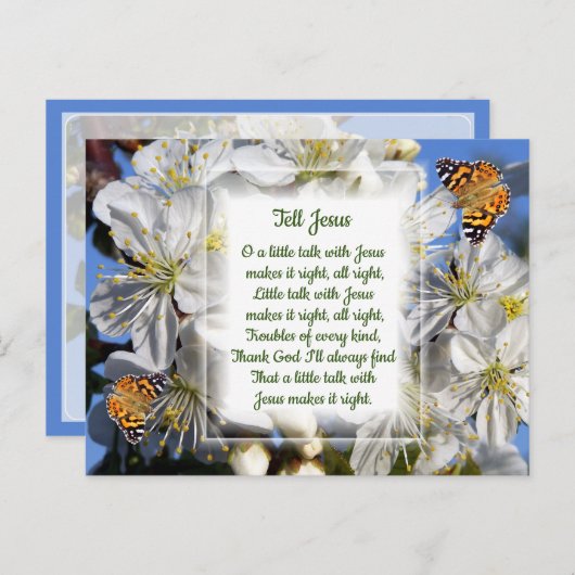 Carte Postale Dis à Jésus ! (Devant / Derrière)