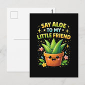 Carte Postale Dis Aloe à Mon Petit Copain (Devant / Derrière)