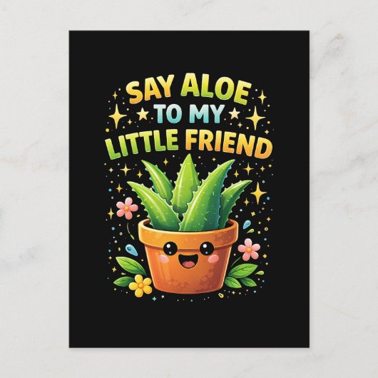 Carte Postale Dis Aloe à Mon Petit Copain (Devant)