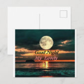 Carte Postale dis bonne nuit à ton adorable (Devant / Derrière)