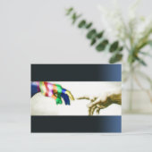 Carte Postale Dis juste bonjour (Debout devant)