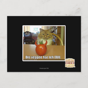 Carte Postale Dis veggee haz l'EBIL