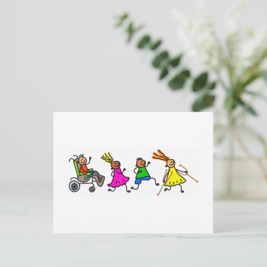 Carte Postale Disabled Kids (Debout devant)