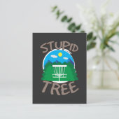 Carte Postale Disc Golf - Arbre Stupide (Debout devant)