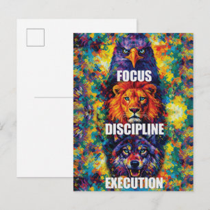 Carte Postale Discipline de mise au point Exécution Aigle Lion L