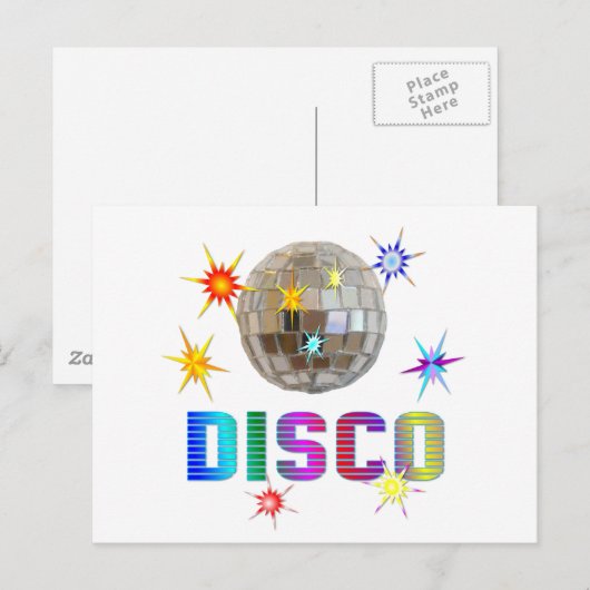 Carte Postale Disco (Devant / Derrière)