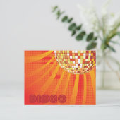 Carte Postale Disco ~ 1980s 80s Disco Ball (Debout devant)
