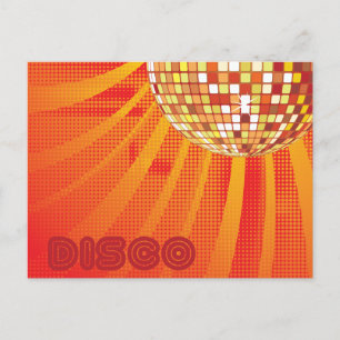 Carte Postale Disco ~ 1980s 80s Disco Ball