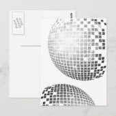 Carte postale Disco Ball Fun Retro (Devant / Derrière)
