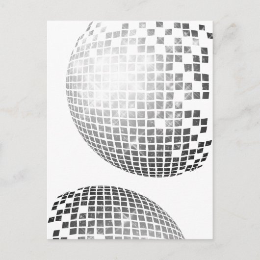 Carte postale Disco Ball Fun Retro (Devant)