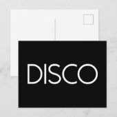 Carte Postale DISCO Dancing (Devant / Derrière)