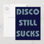 Carte Postale Disco encore sucks (Devant / Derrière)