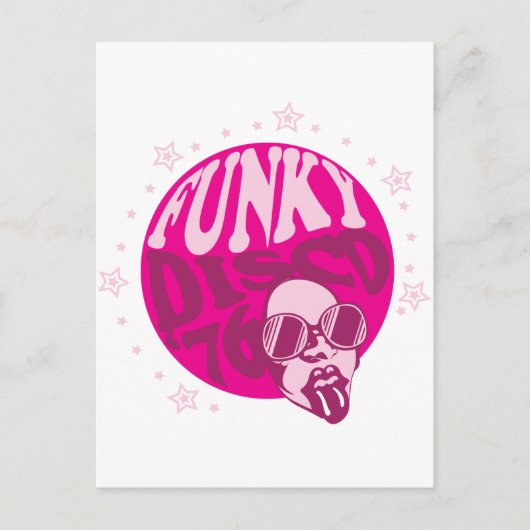 Carte Postale Disco Funky (Devant)