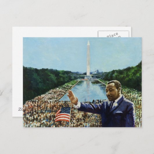 Carte Postale Discours commémoratif 2001 (Devant / Derrière)