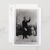 Carte Postale Discours de Lincoln à Gettysburg, 1895 (Devant / Derrière)