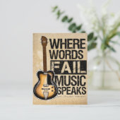 Carte Postale Discours de musique (Debout devant)