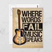 Carte Postale Discours de musique (Devant / Derrière)