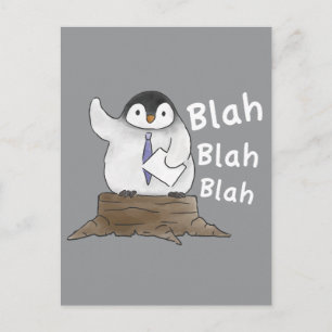 Carte Postale Discours de pingouin