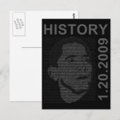 Carte Postale discours d'inauguration avec image intégrée (Devant / Derrière)