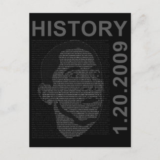 Carte Postale discours d'inauguration avec image intégrée