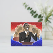 Carte Postale Discours d'Obama (Debout devant)