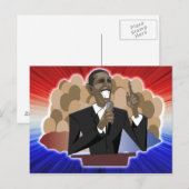 Carte Postale Discours d'Obama (Devant / Derrière)