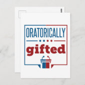 Carte Postale Discours et débat Oratoire Cadeau (Devant / Derrière)
