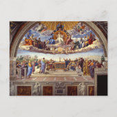 Carte Postale Disputation du Saint Sacrement par Raphael (Devant)