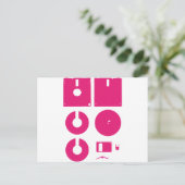 Carte Postale Disque disquette déconstruit 1,44 po (Debout devant)