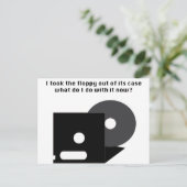 Carte Postale Disque disquette Funnies (Debout devant)