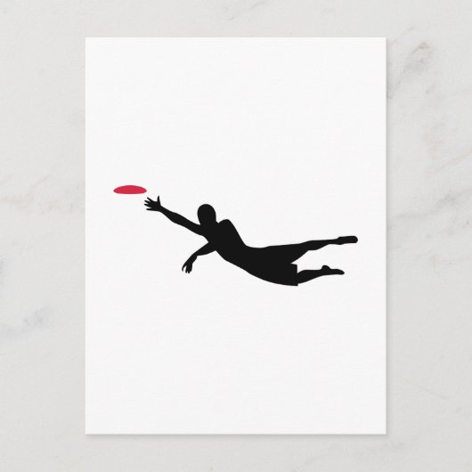 Carte Postale Disque golf frisbee (Devant)