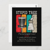 Carte Postale Disque Golf Player Frisbee Disque Golf Définition (Devant / Derrière)