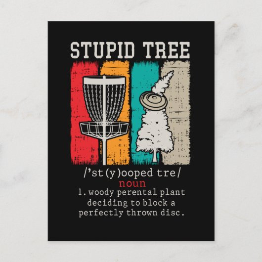 Carte Postale Disque Golf Player Frisbee Disque Golf Définition (Devant)