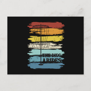 Carte Postale Disque Golf Rétro