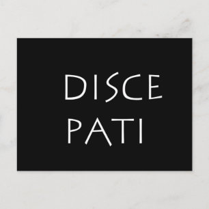 Carte Postale Disque patio