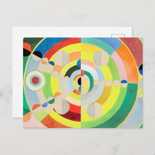 Carte Postale Disque | Robert Delaunay | (Devant / Derrière)