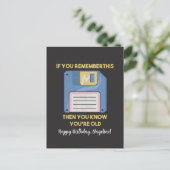 Carte Postale Disque souple : si vous vous en souvenez, vous ête (Debout devant)