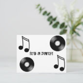 Carte Postale Disque vinyle (Debout devant)