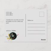 Carte Postale Disque vinyle,  Musique rustique de vieux succès,  (Dos)