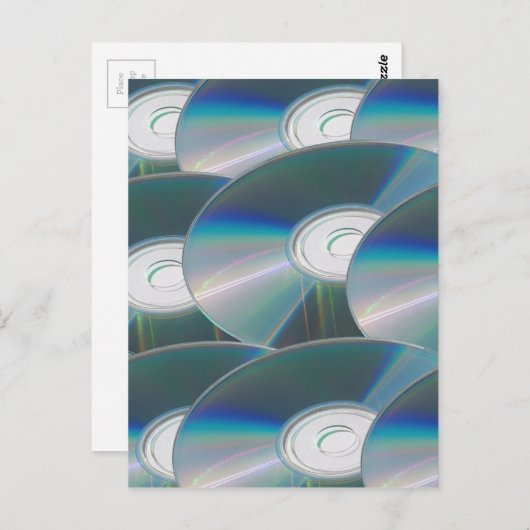 Carte Postale Disques DVD (Devant / Derrière)