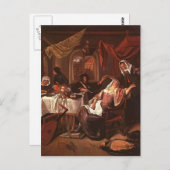 Carte Postale Dissolute House par Jan Steen (Devant / Derrière)