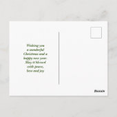 Carte Postale distance du script envoi de la réception d'ici (Dos)