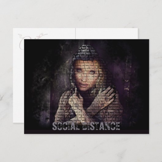 Carte Postale Distance sociale VAMPLIFIÉE (Devant / Derrière)