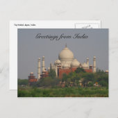 Carte Postale distance taj mahal (Devant / Derrière)